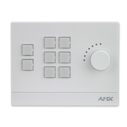 AMX MCP-108-WH - Massio 8-Button  Ethernet ControlPad with Knob  White